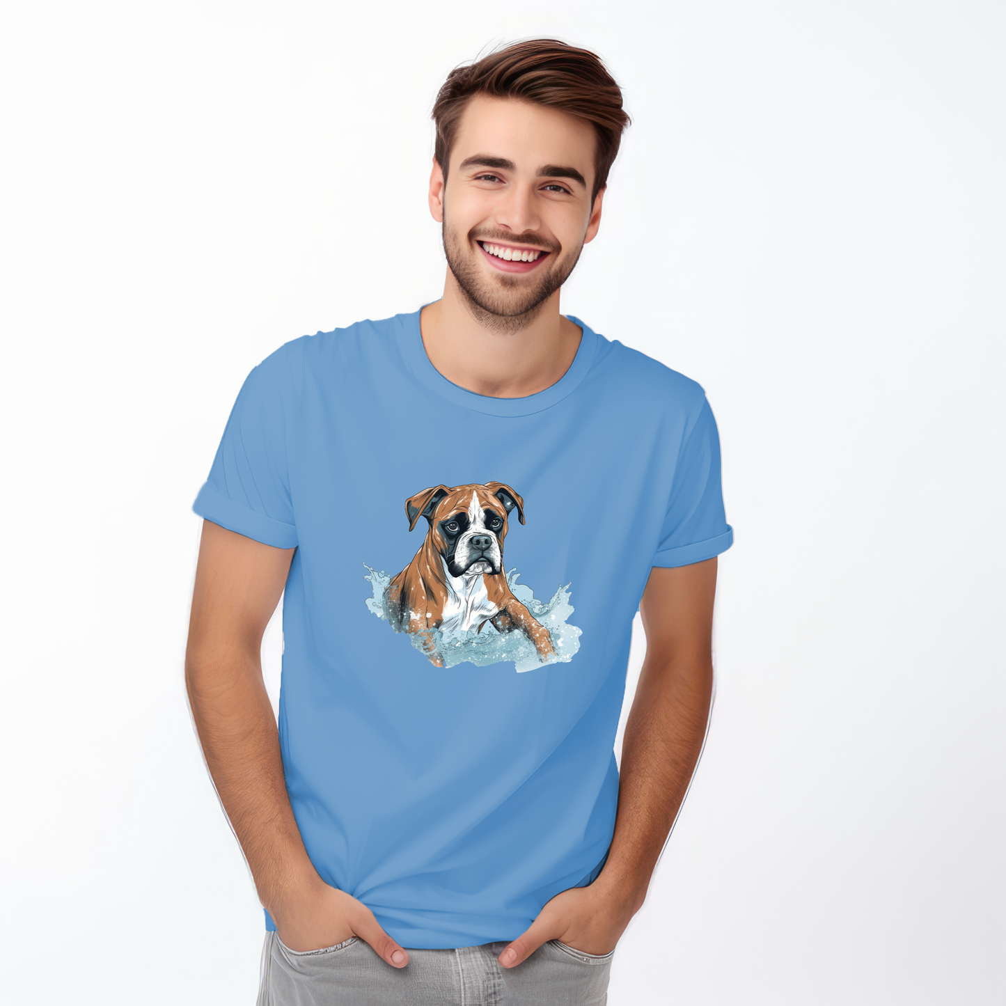 Boxer in water puddle Tshirt