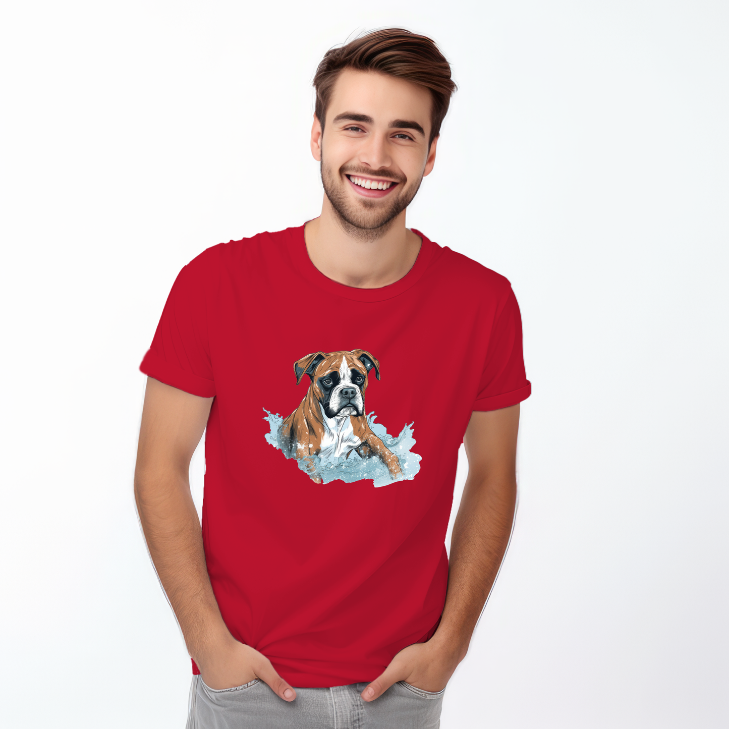 Boxer in water puddle Tshirt