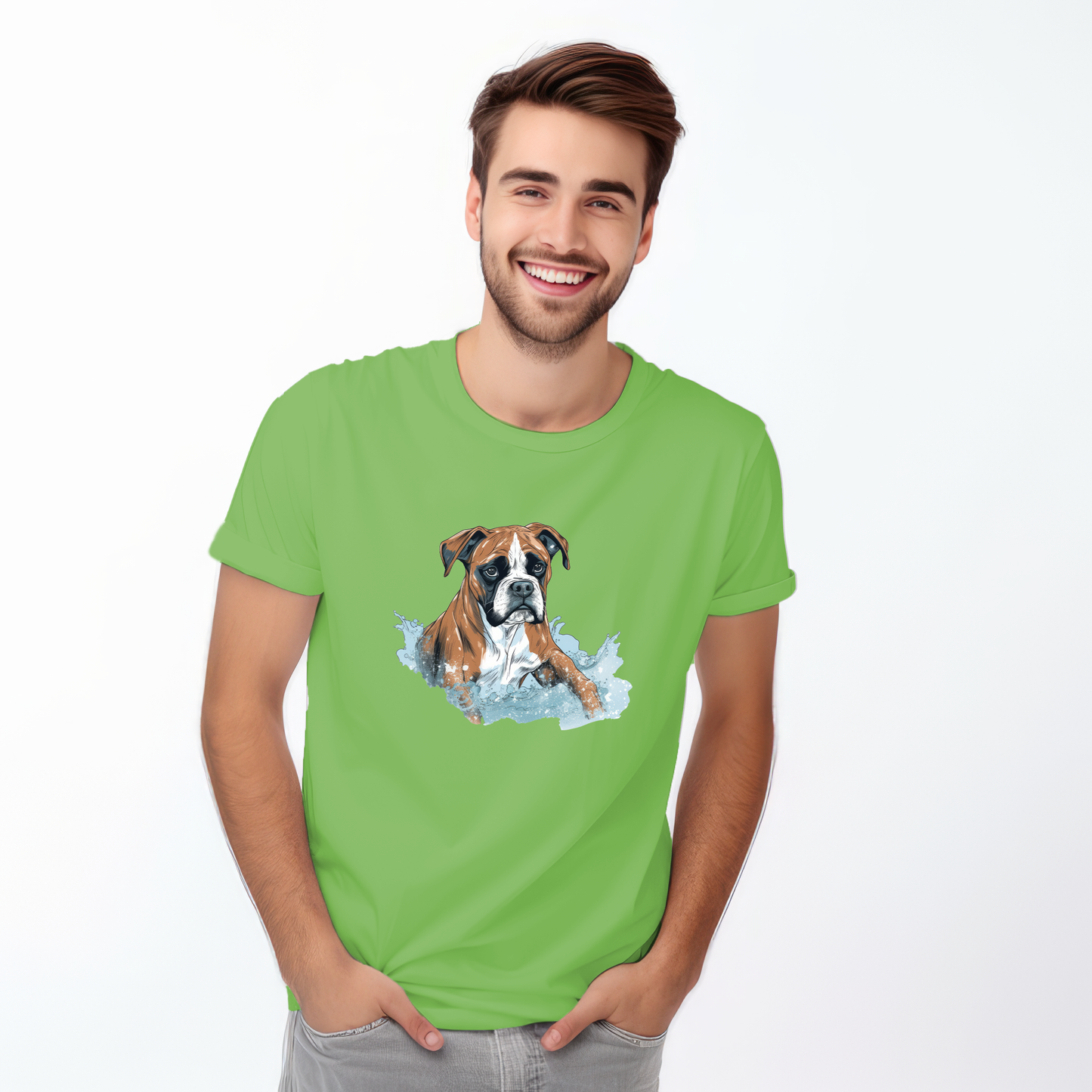 Boxer in water puddle Tshirt