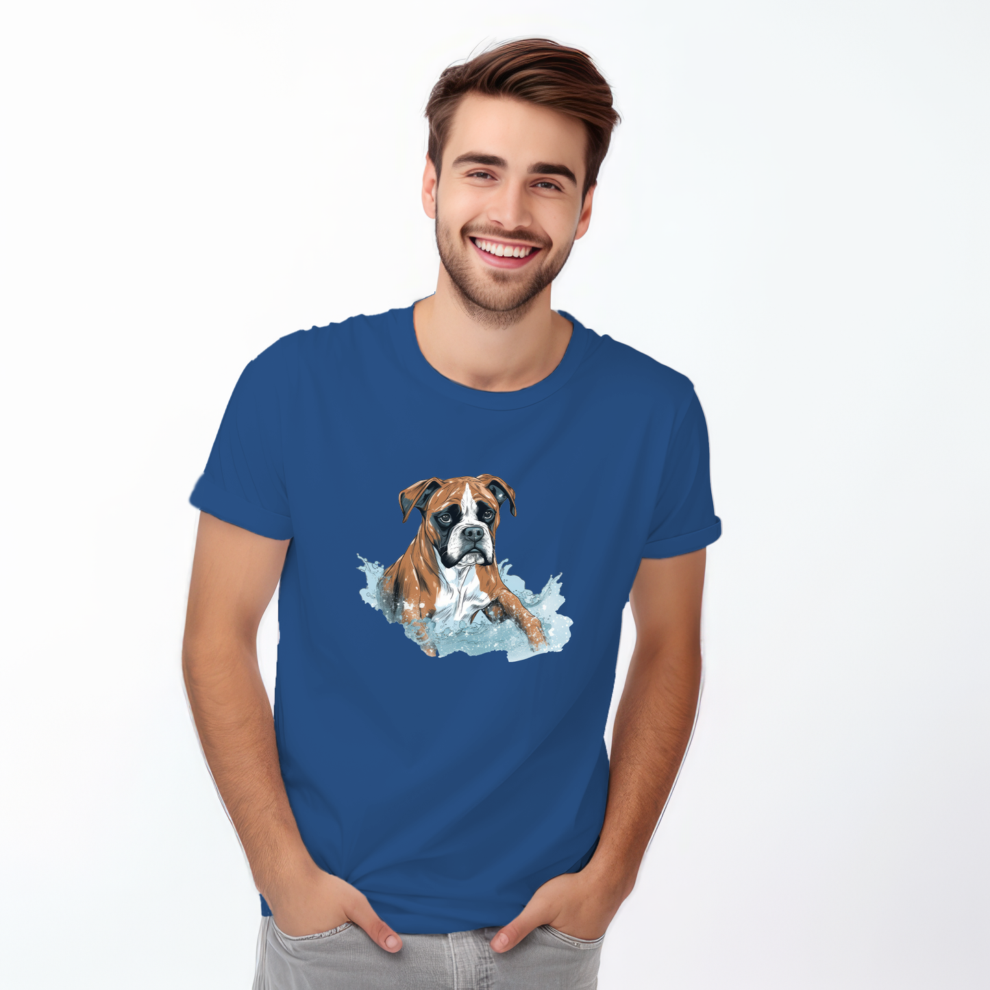 Boxer in water puddle Tshirt