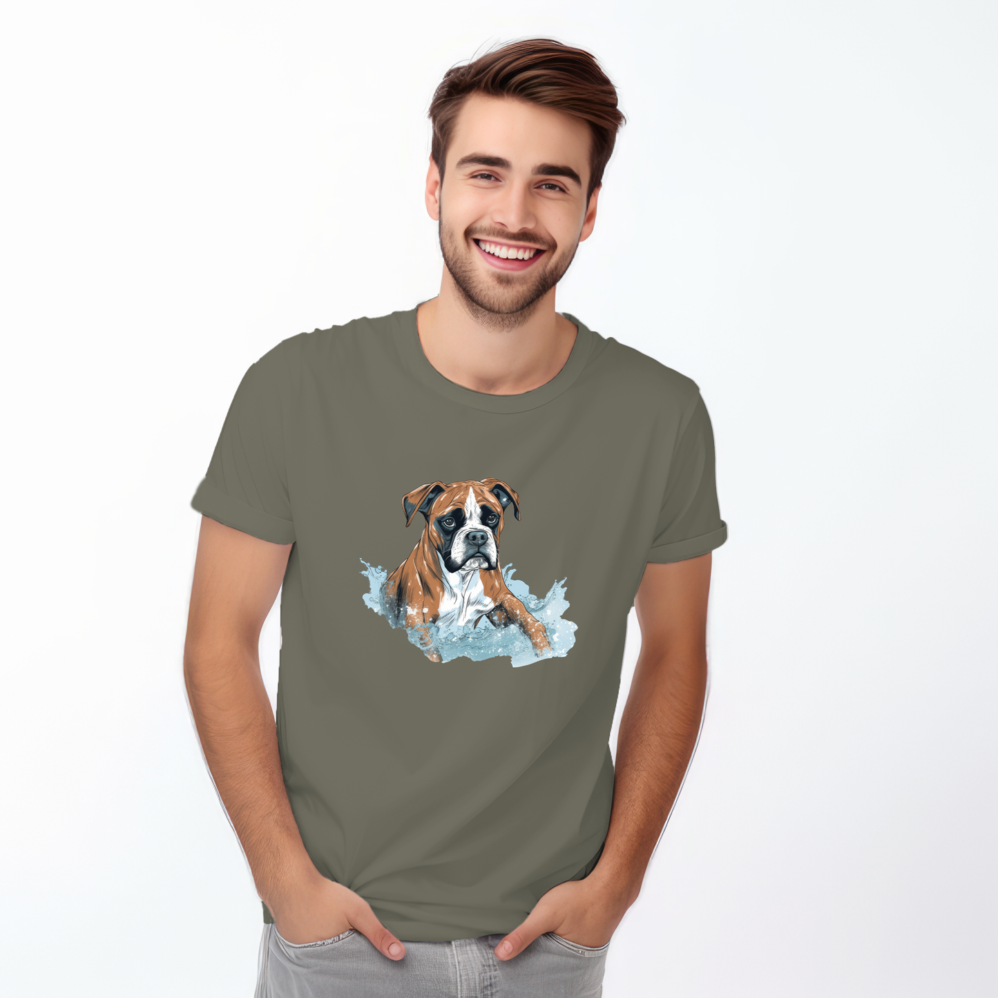 Boxer in water puddle Tshirt