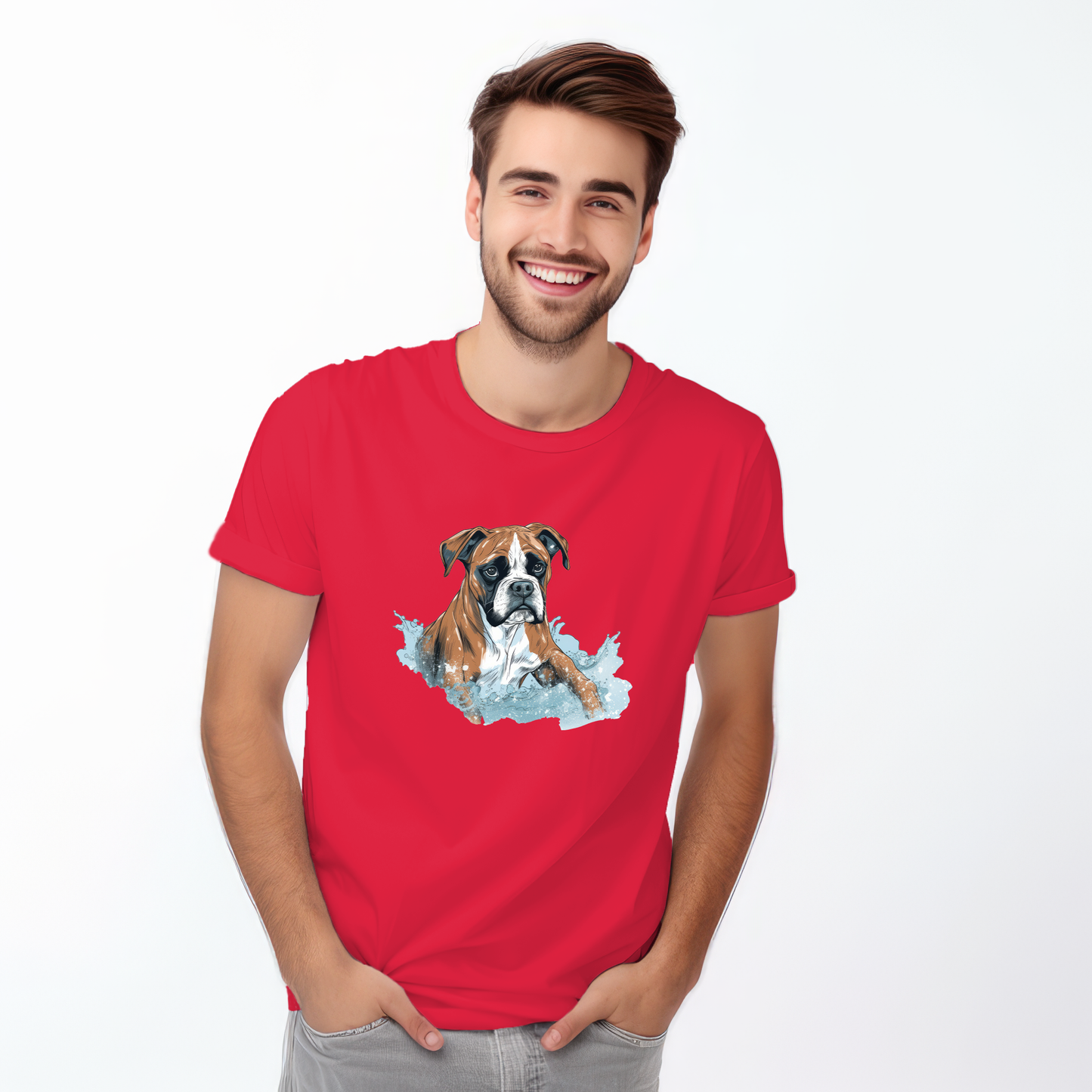 Boxer in water puddle Tshirt