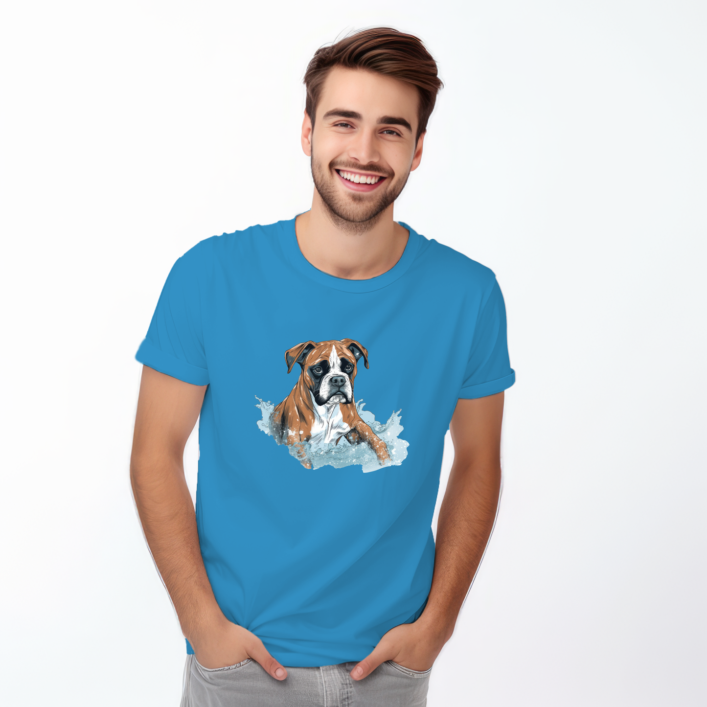 Boxer in water puddle Tshirt