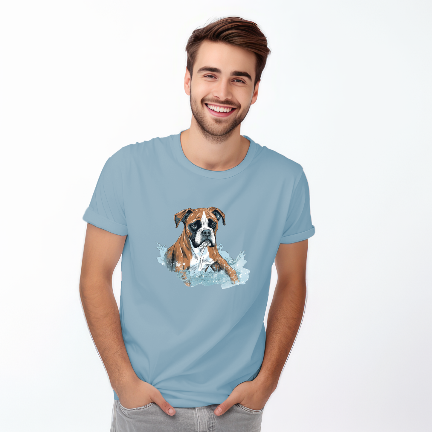 Boxer in water puddle Tshirt